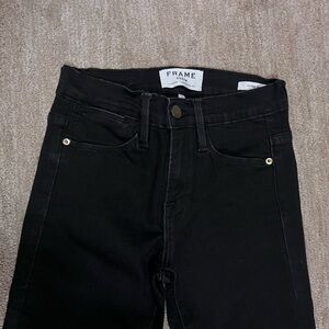 FRAME BLACK DENIM - LE HIGH FLARE